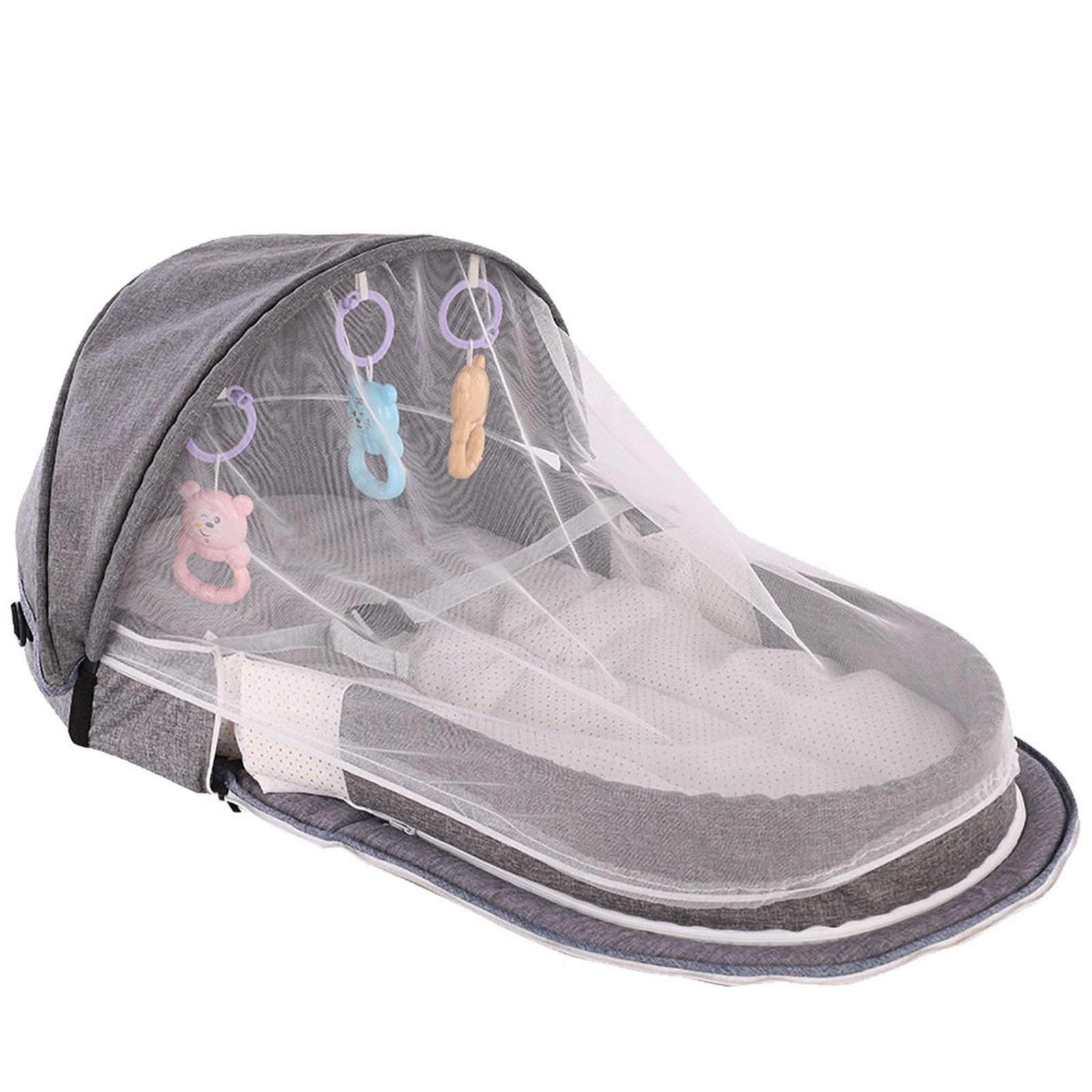 Baby Nursery Items - Baby Bed Folding Portable Baby Crib