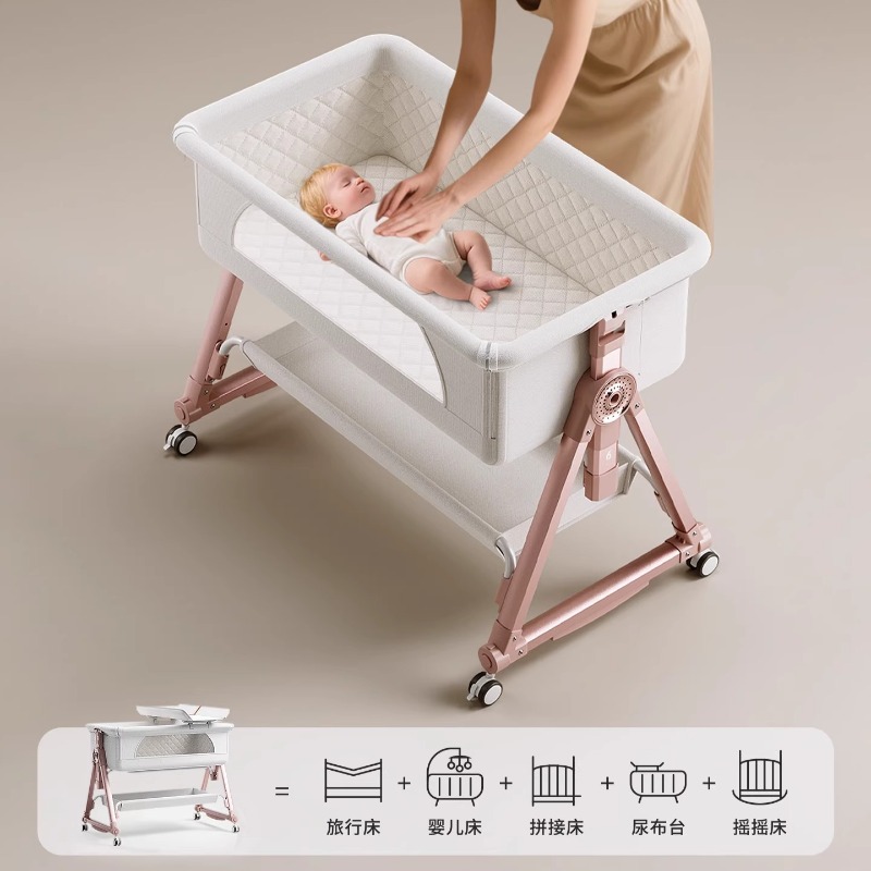Baby Crib, Portable Splicing,  - Bassinet Bedside Sleeper 评论和价格
