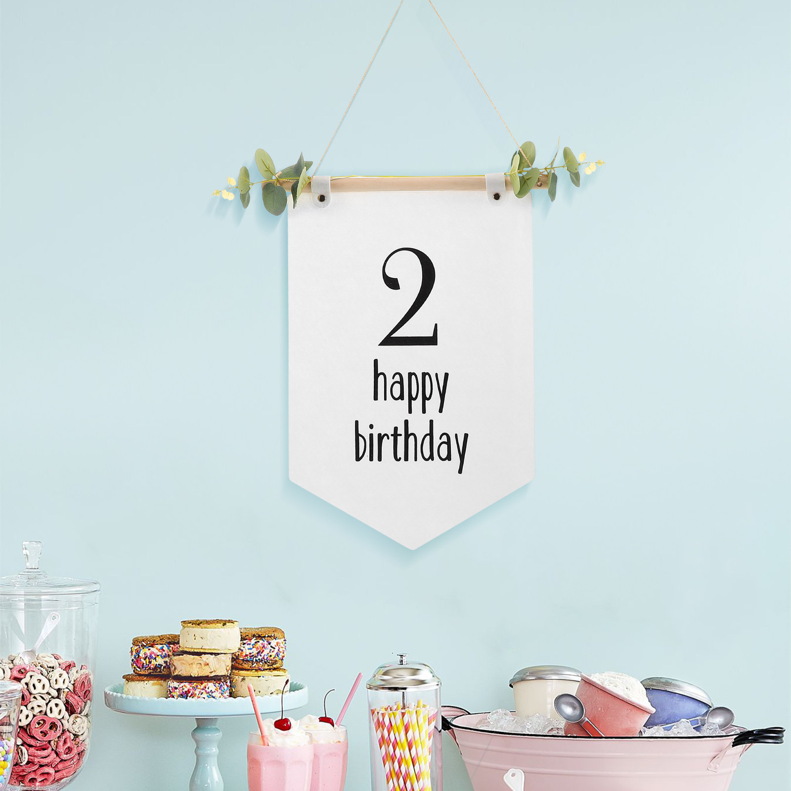 Felt Birthday Banner Baby Show - Baby Nursery Forest Theme 评论和价格