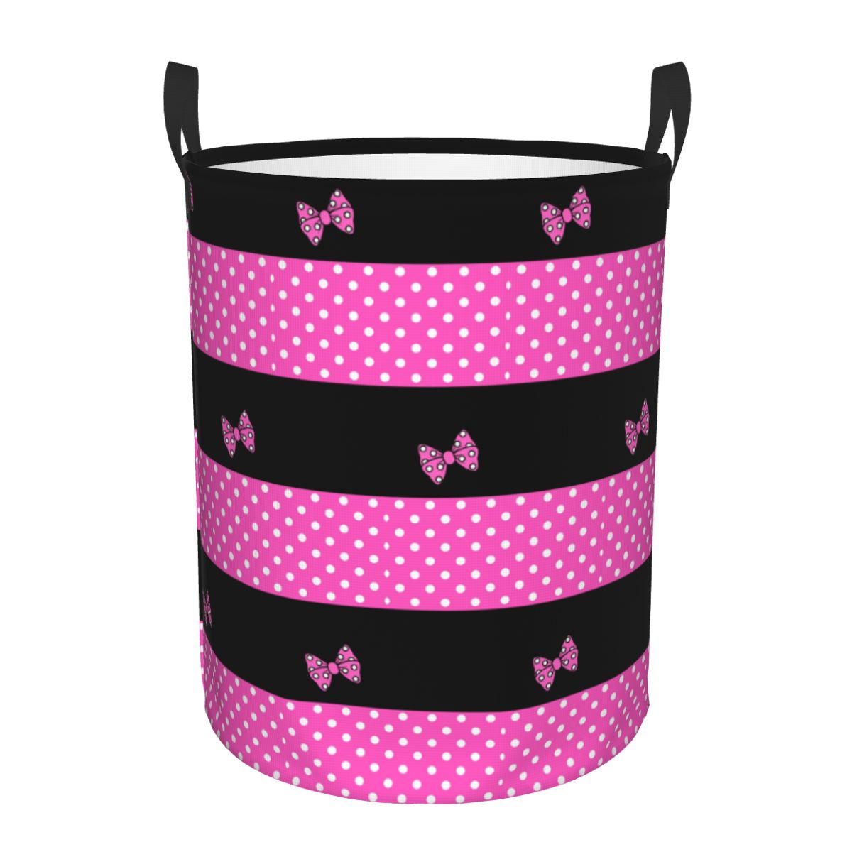 Custom Pink Minnie Polkadots L - Laundry Hamper Nursery 评论和价格