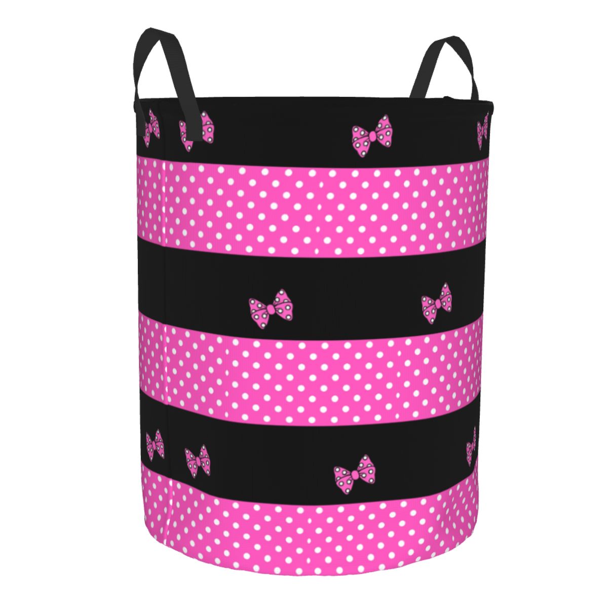 Custom Pink Minnie Polkadots L - Laundry Hamper Nursery 评论和价格