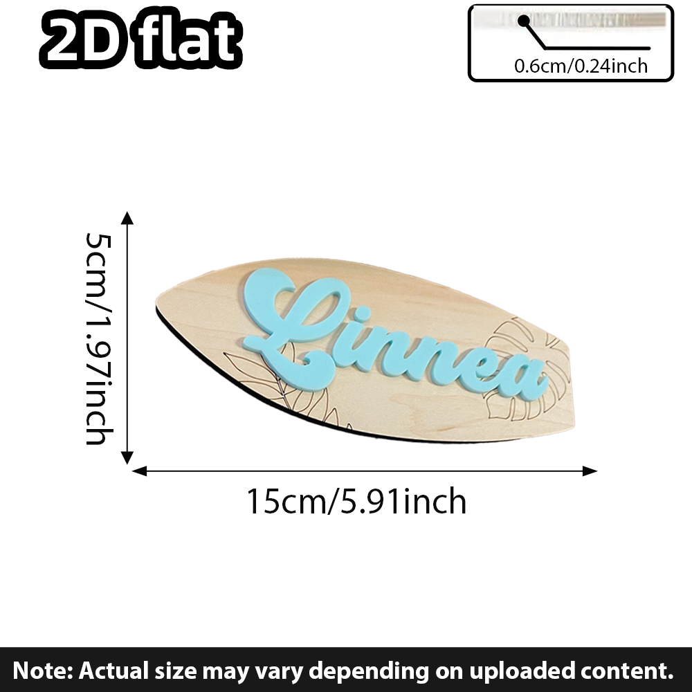 Surfboard Baby Name Signboard  - Baby Nursery Ocean 评论和价格