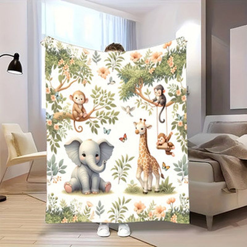 VIKAMA Watercolor Jungle Anima - Baby Nursery Giraffe 评论和价格