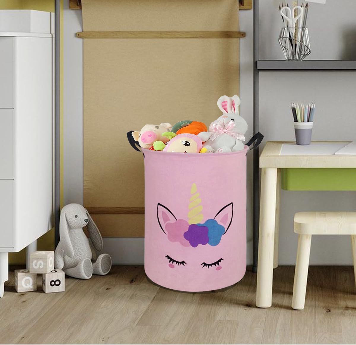 Round Laundry Hamper Storage B - Laundry Hamper Nursery 评论和价格