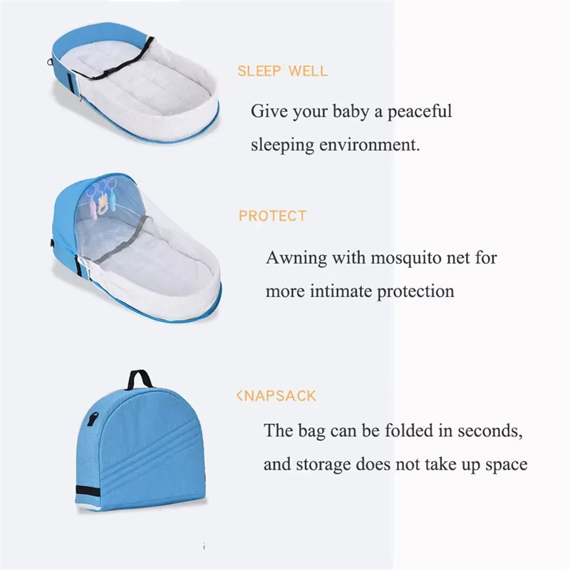 Baby Bed Crib Convenient Foldi - Baby Nursery Items 评论和价格