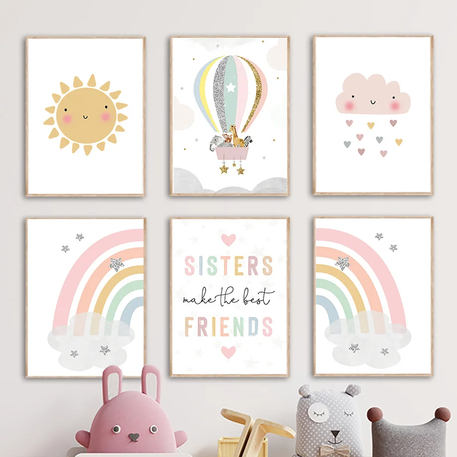 Giraffe Elephant Hot Balloon S - Baby Nursery Giraffe 评论和价格