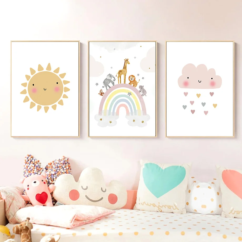 Giraffe Elephant Hot Balloon S - Baby Nursery Giraffe 评论和价格