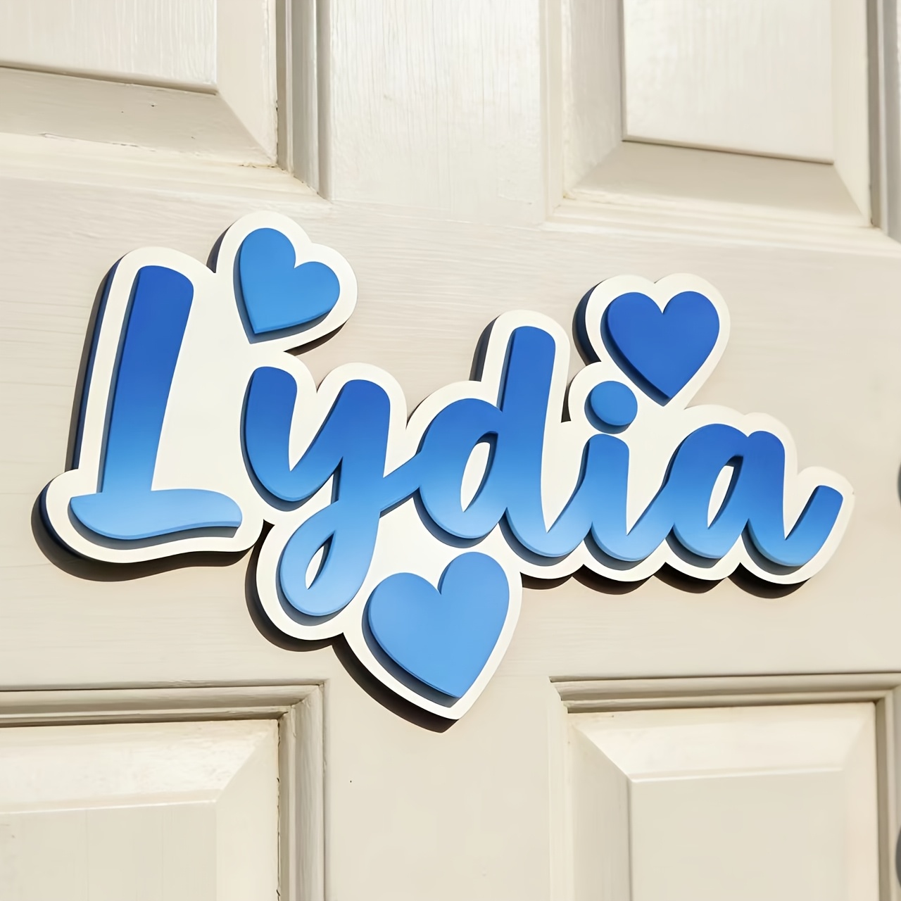 Personalized Gradient Heart Na - Baby Nursery Name 评论和价格