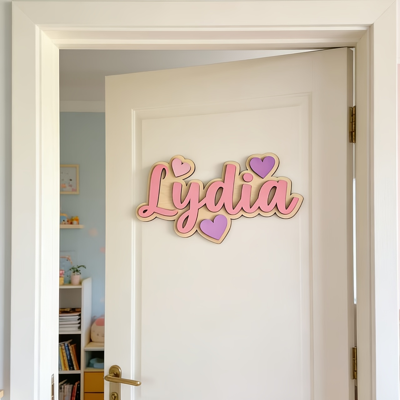Personalized Gradient Heart Na - Baby Nursery Name 评论和价格