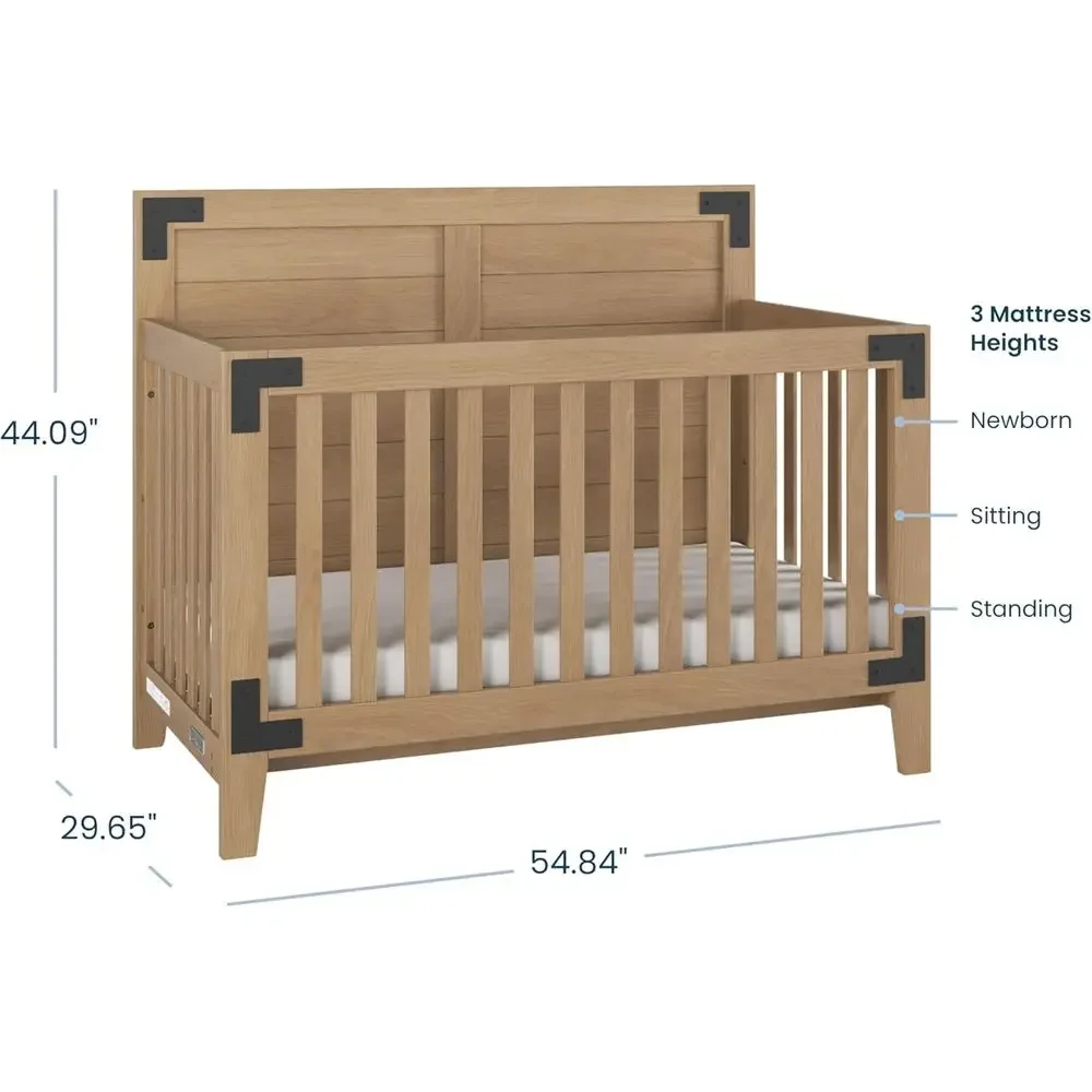 Lucas Design 4-in-1 Convertibl - Convertible Crib Set 评论和价格