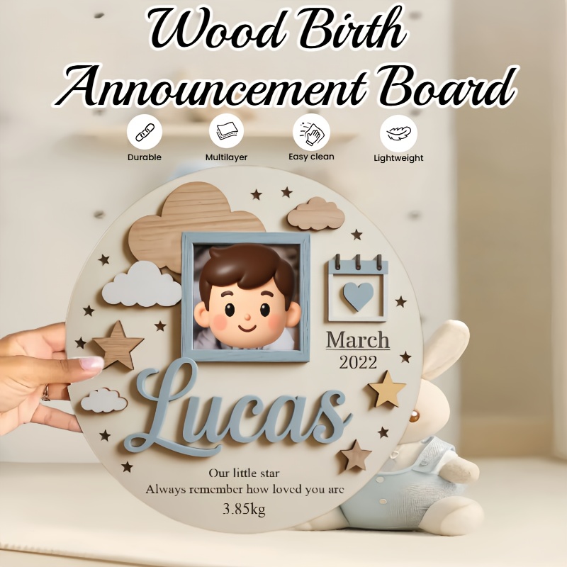 Personalized Baby Photo Frame, - Baby Nursery Name 评论和价格