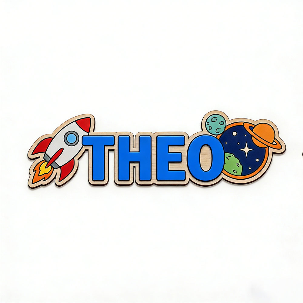Personalized Space Rocket Name - Baby Nursery Name 评论和价格