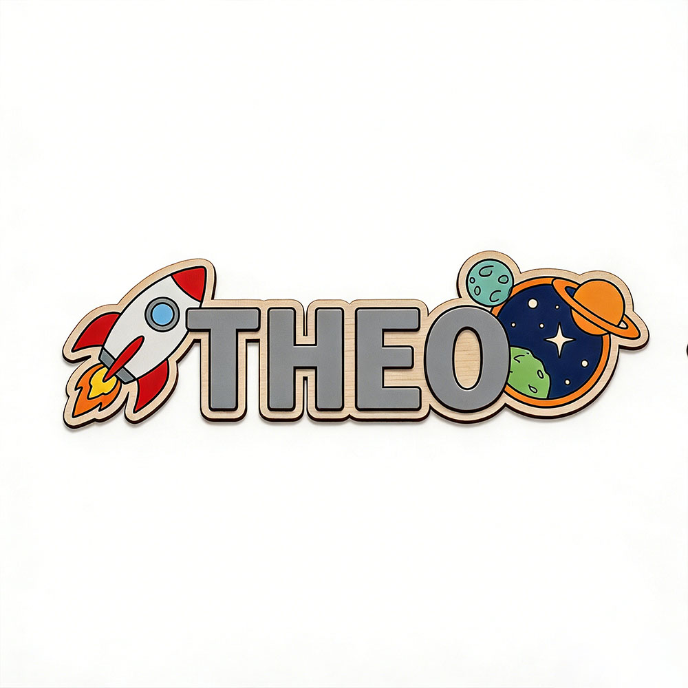 Personalized Space Rocket Name - Baby Nursery Name 评论和价格