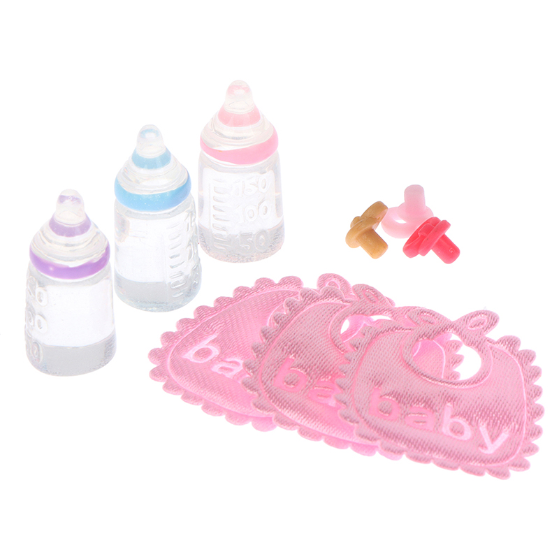 3PCS 1:12 Dolls House Miniatur - Baby Nursery Items 评论和价格