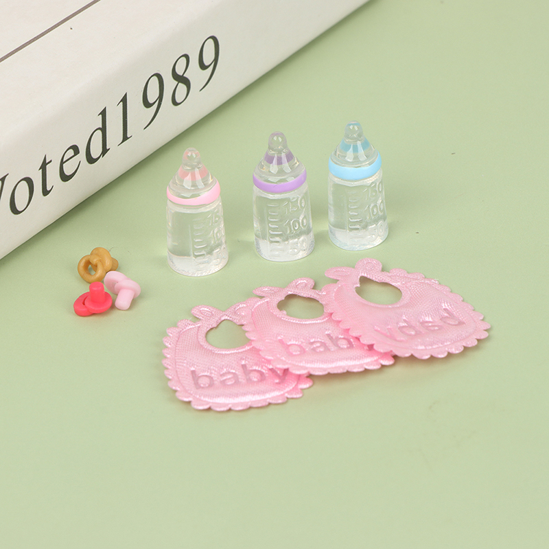 3PCS 1:12 Dolls House Miniatur - Baby Nursery Items 评论和价格