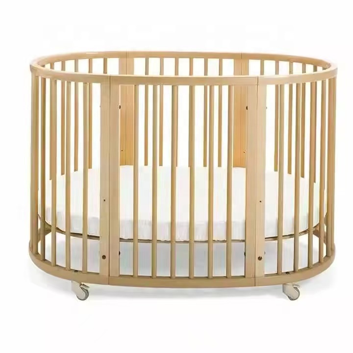Convertible 3 In 1 Oval Shaped - Convertible Crib Set 评论和价格