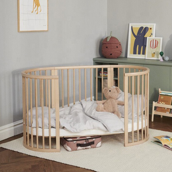 Convertible 3 In 1 Oval Shaped - Convertible Crib Set 评论和价格
