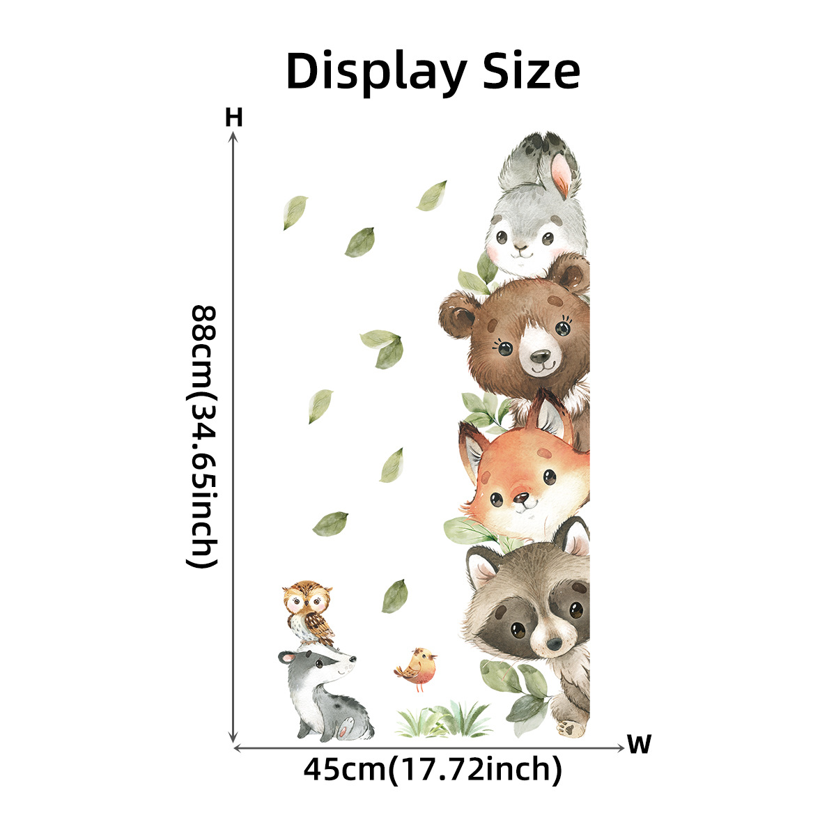 Forest Animals Theme Bear Deer - Baby Nursery Forest Theme 评论和价格