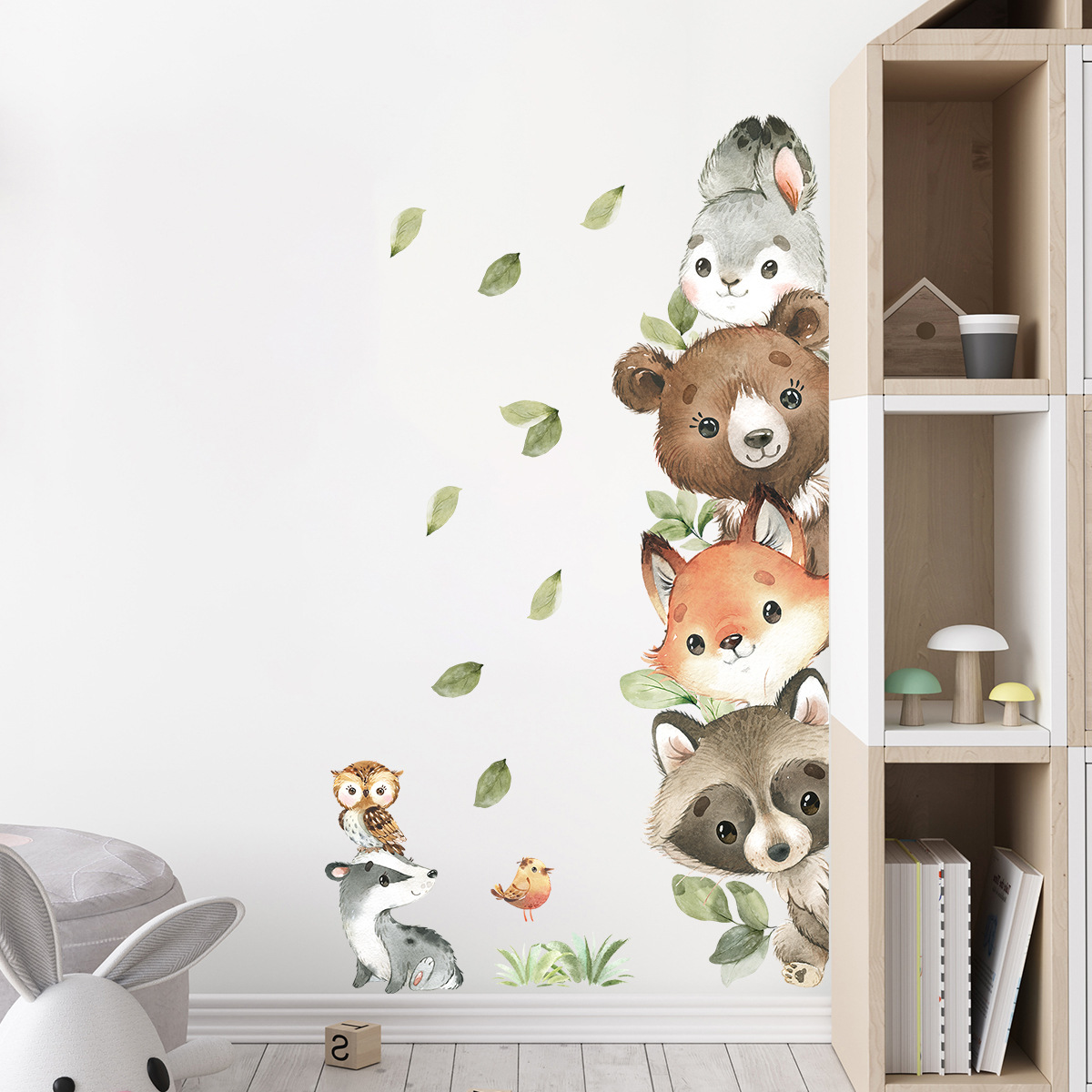 Forest Animals Theme Bear Deer - Baby Nursery Forest Theme 评论和价格