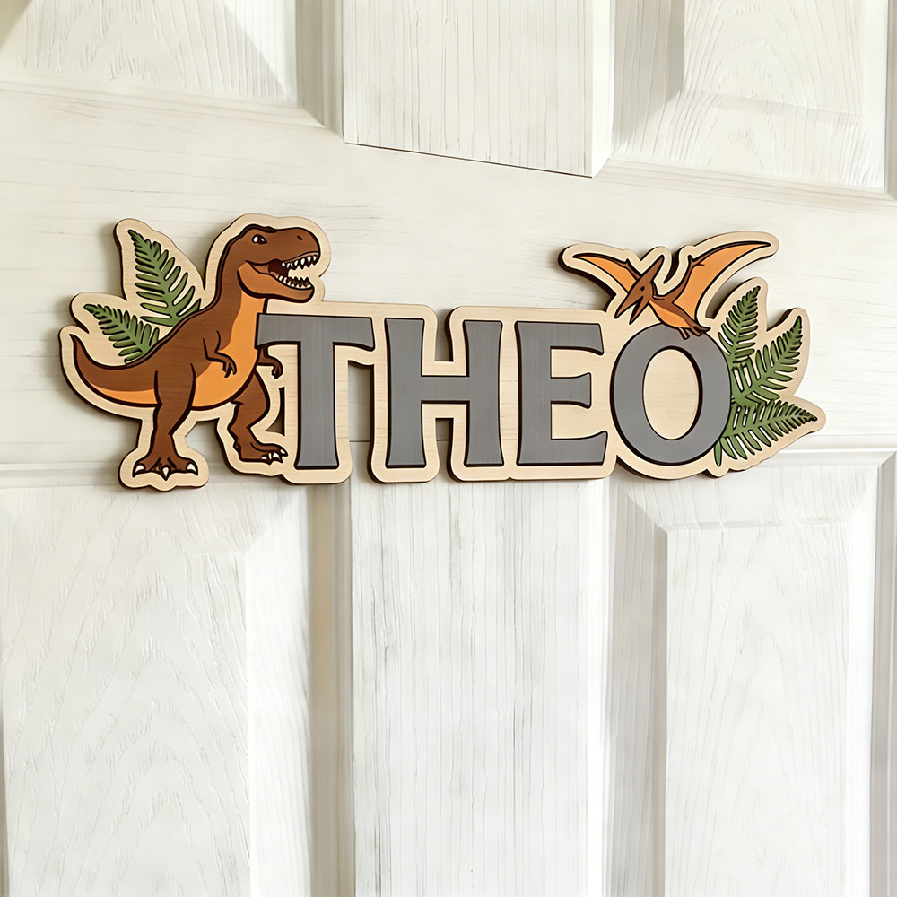 Personalized Dinosaur Name Sig - Baby Nursery Name 评论和价格