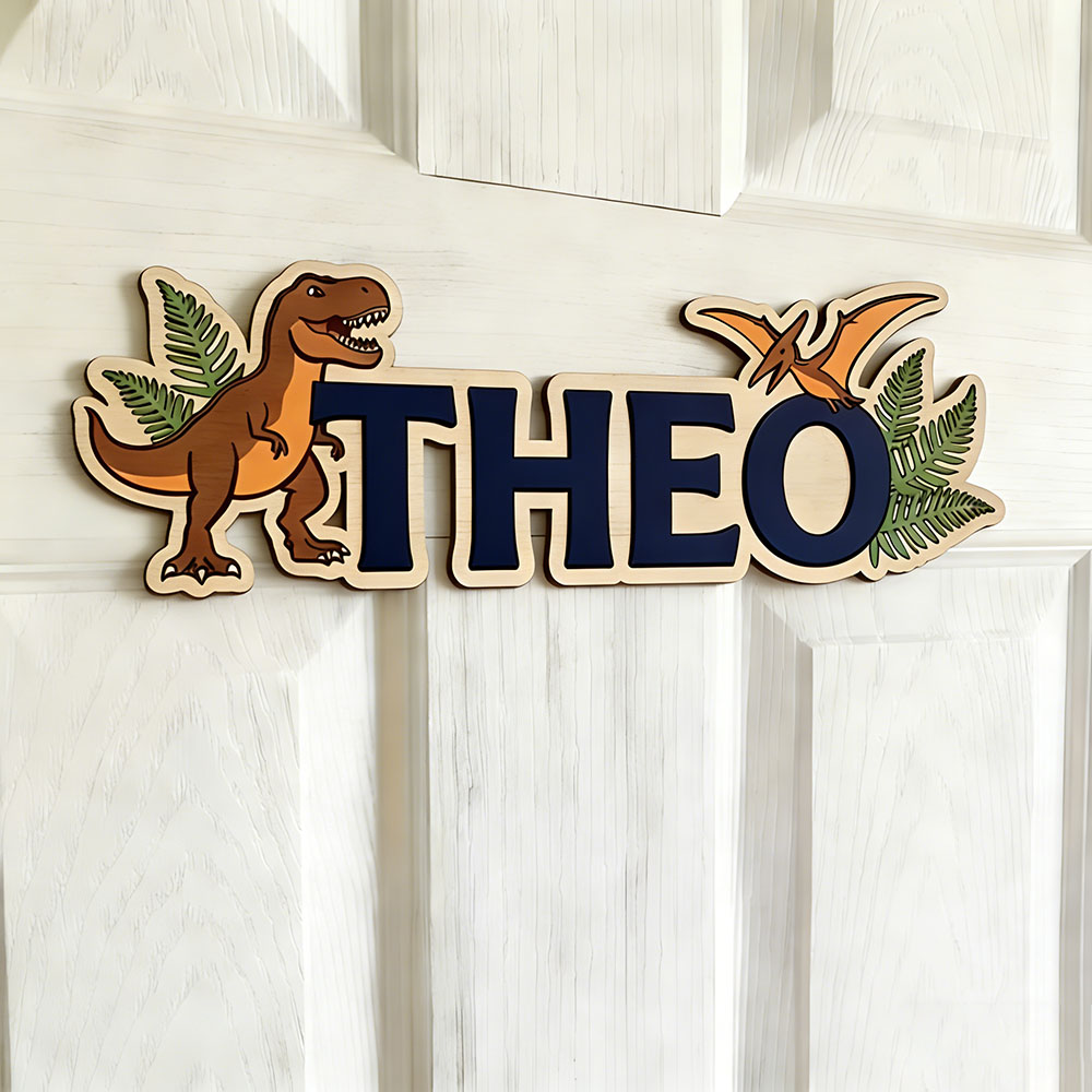 Personalized Dinosaur Name Sig - Baby Nursery Name 评论和价格