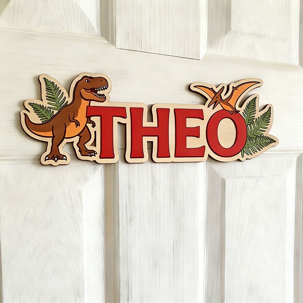 Personalized Dinosaur Name Sig - Baby Nursery Name 评论和价格