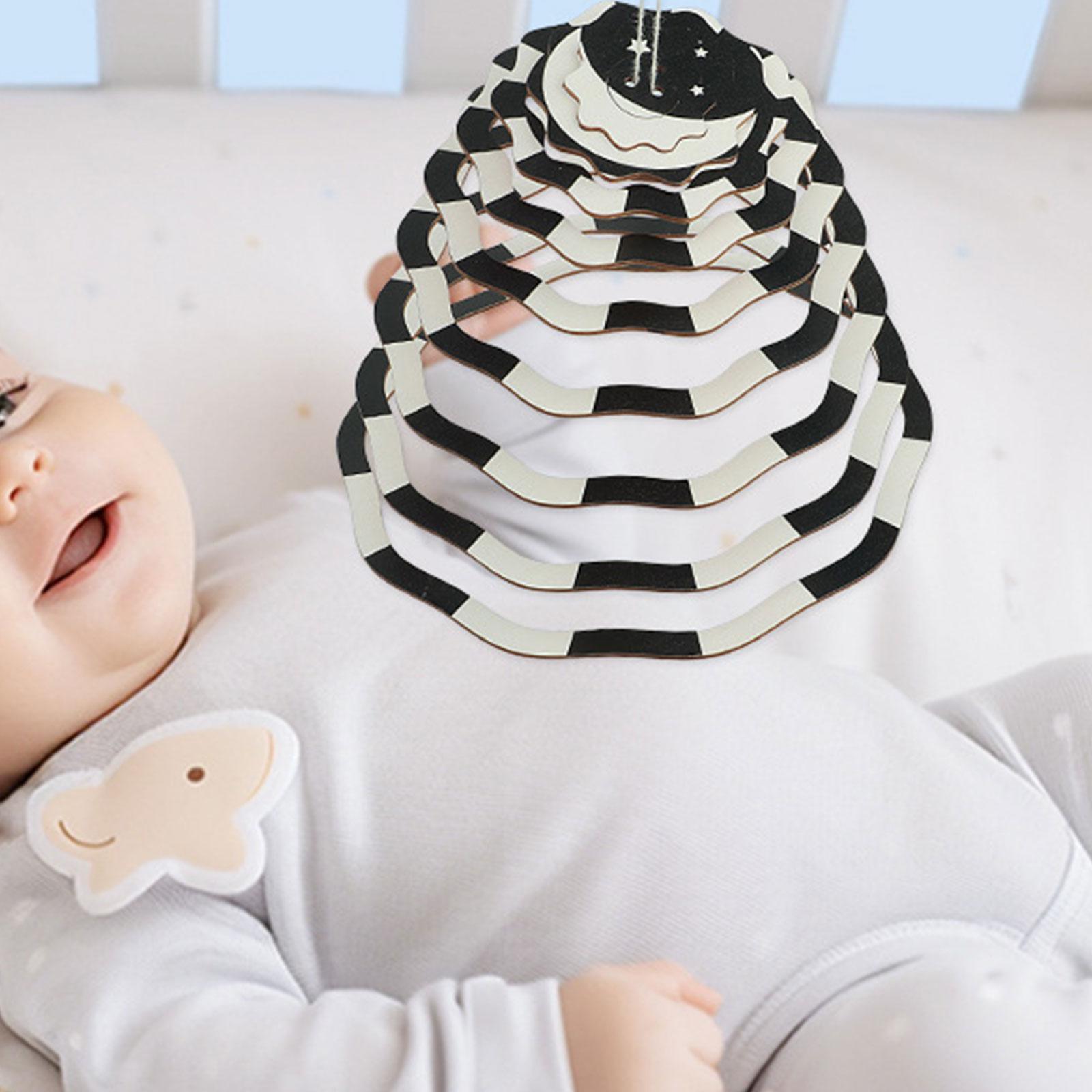 Crib Mobile Sensory Toy ,Black - Baby Nursery Items 评论和价格