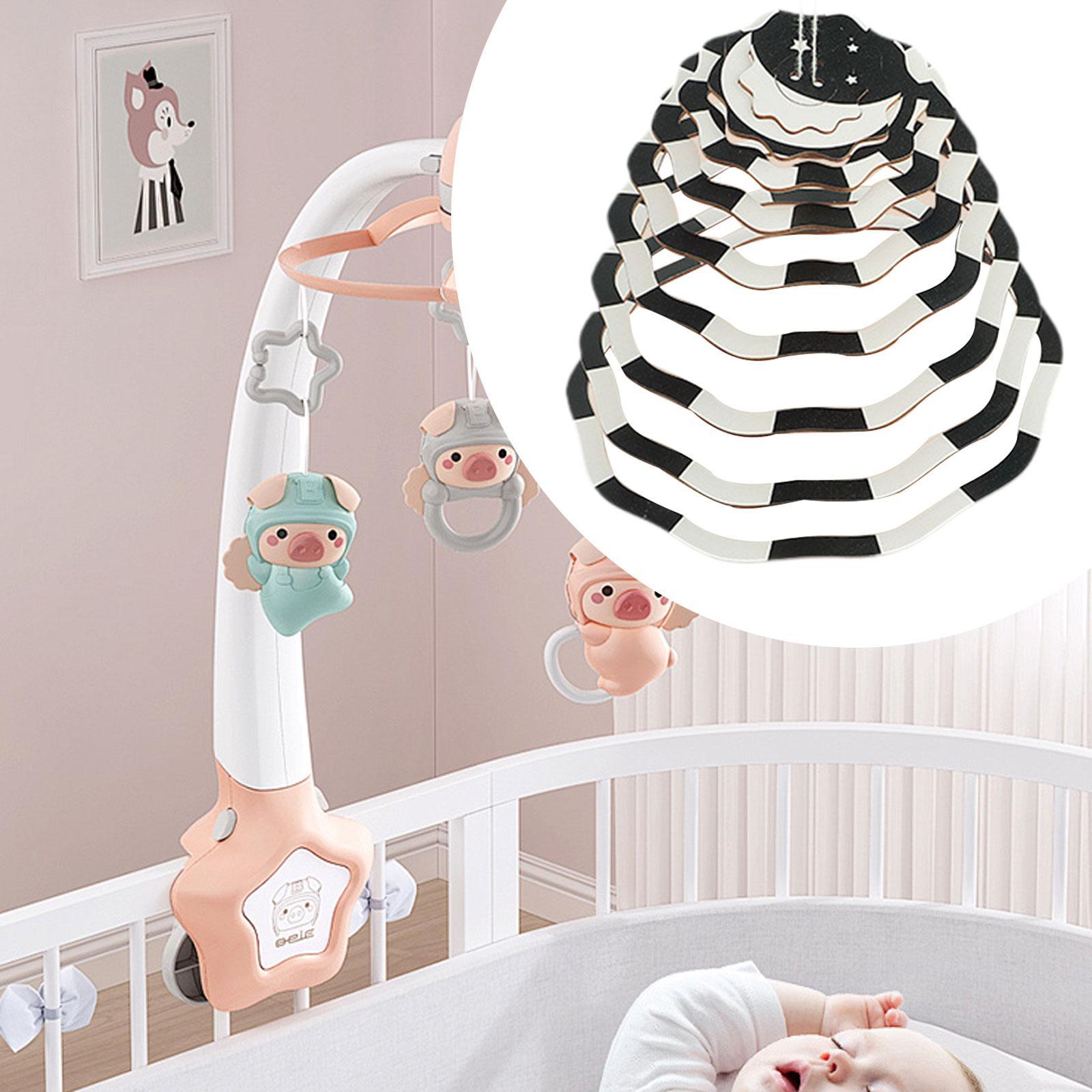 Crib Mobile Sensory Toy ,Black - Baby Nursery Items 评论和价格