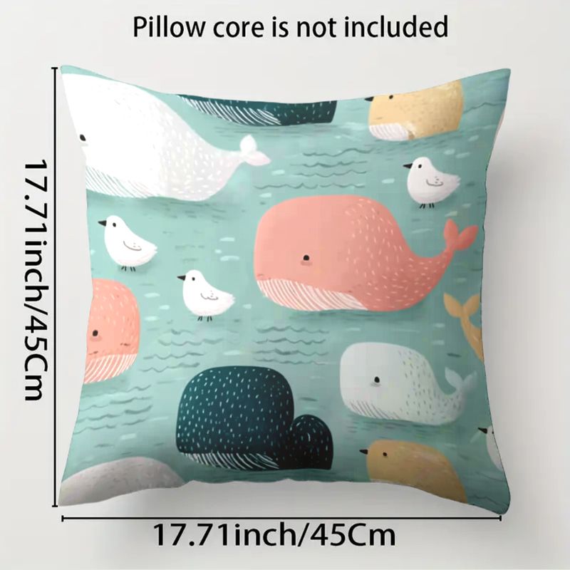 4 Piece Pillowcase Set Cute An - Baby Nursery Ocean 评论和价格