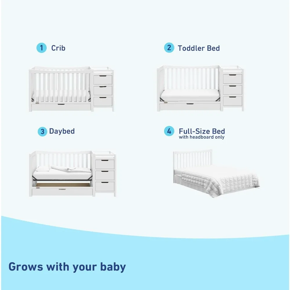 Multi-Function-4 in 1 Converti - Convertible Crib Set 评论和价格
