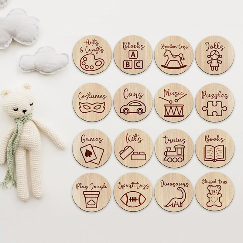 Wooden Storage Tags Nursery De - Baby Nursery Items 评论和价格
