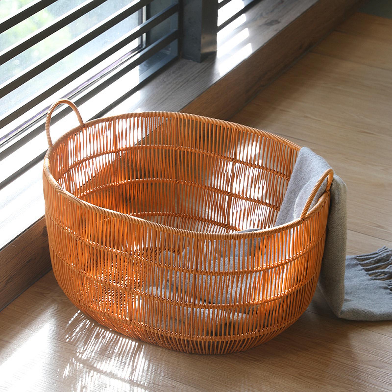 Woven Basket Clothes Hamper Mu - Laundry Hamper Nursery 评论和价格