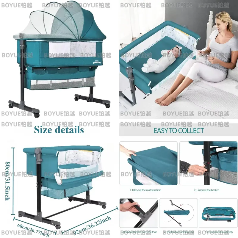 3 in 1 Baby Bassine Crib with  - Bassinet Bedside Sleeper 评论和价格