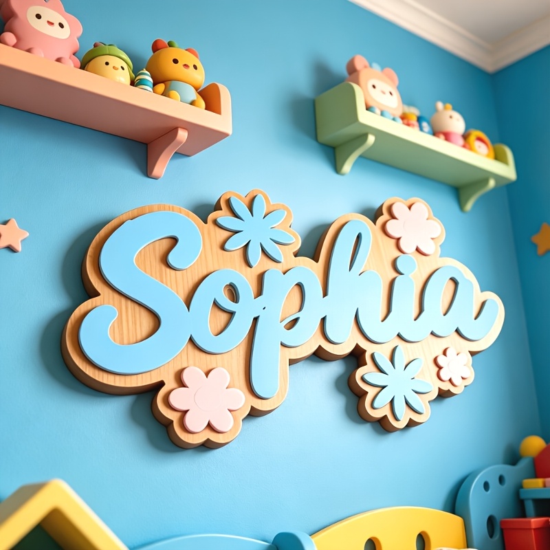 Personalized Floral Themed Nam - Baby Nursery Name 评论和价格