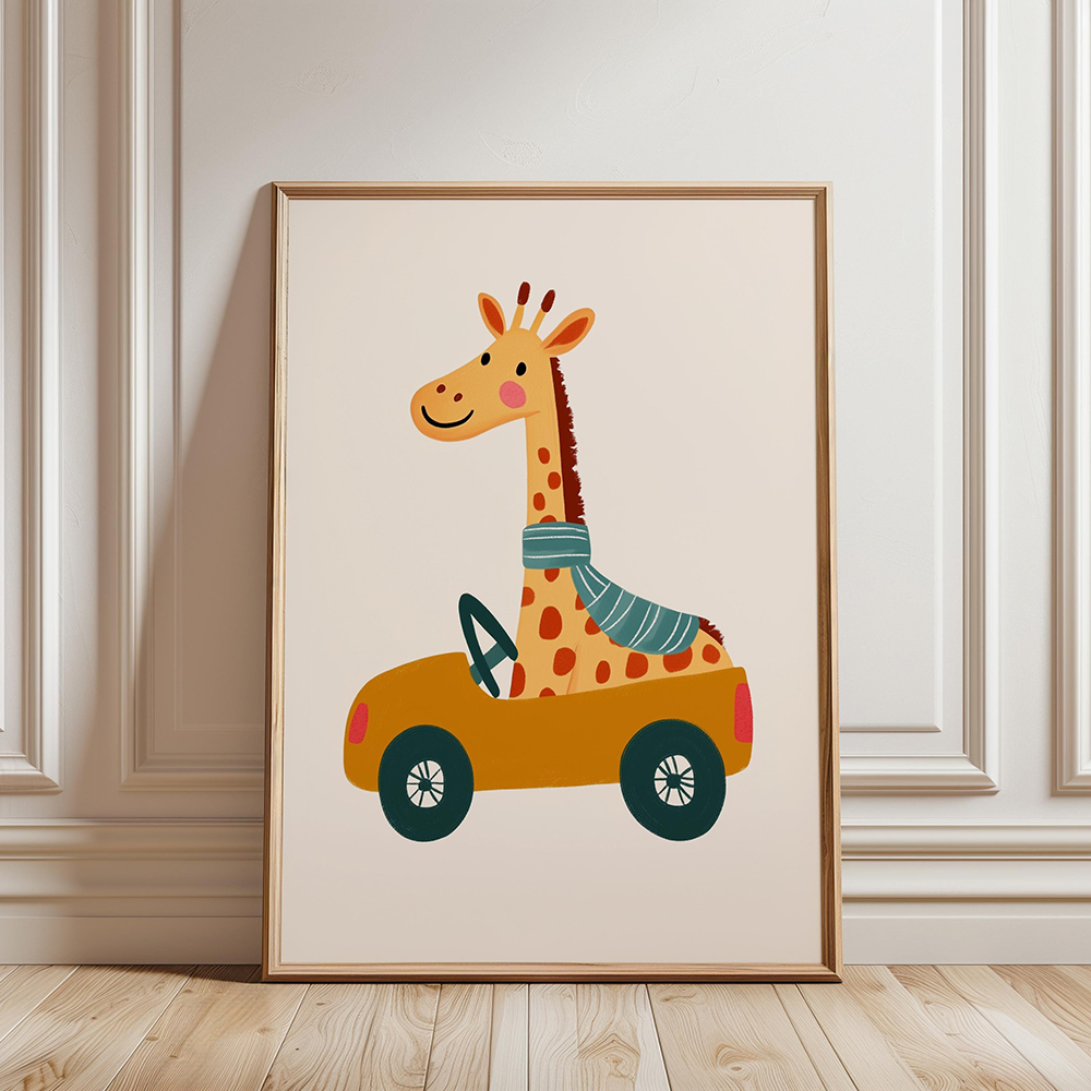 Circus Monkey Wall Art Birthda - Baby Nursery Giraffe 评论和价格