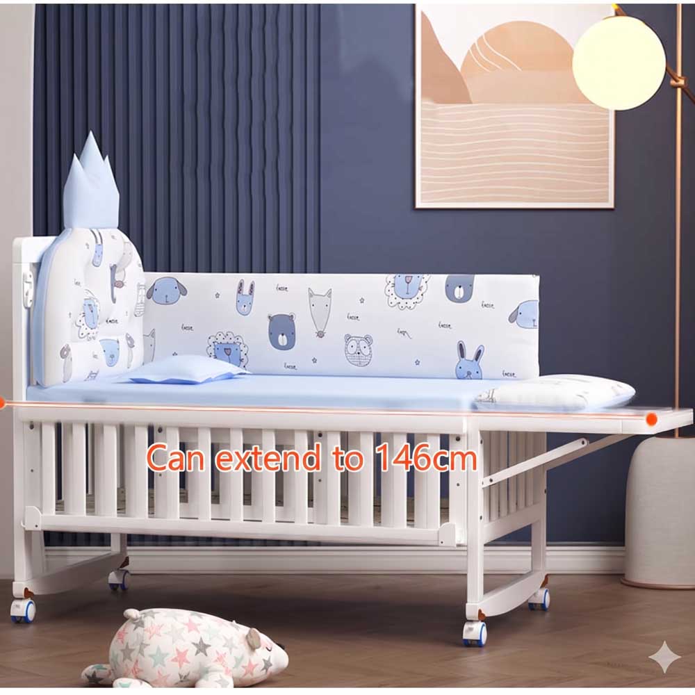 Premium Baby Crib Solid Wood C - Convertible Crib Set 评论和价格