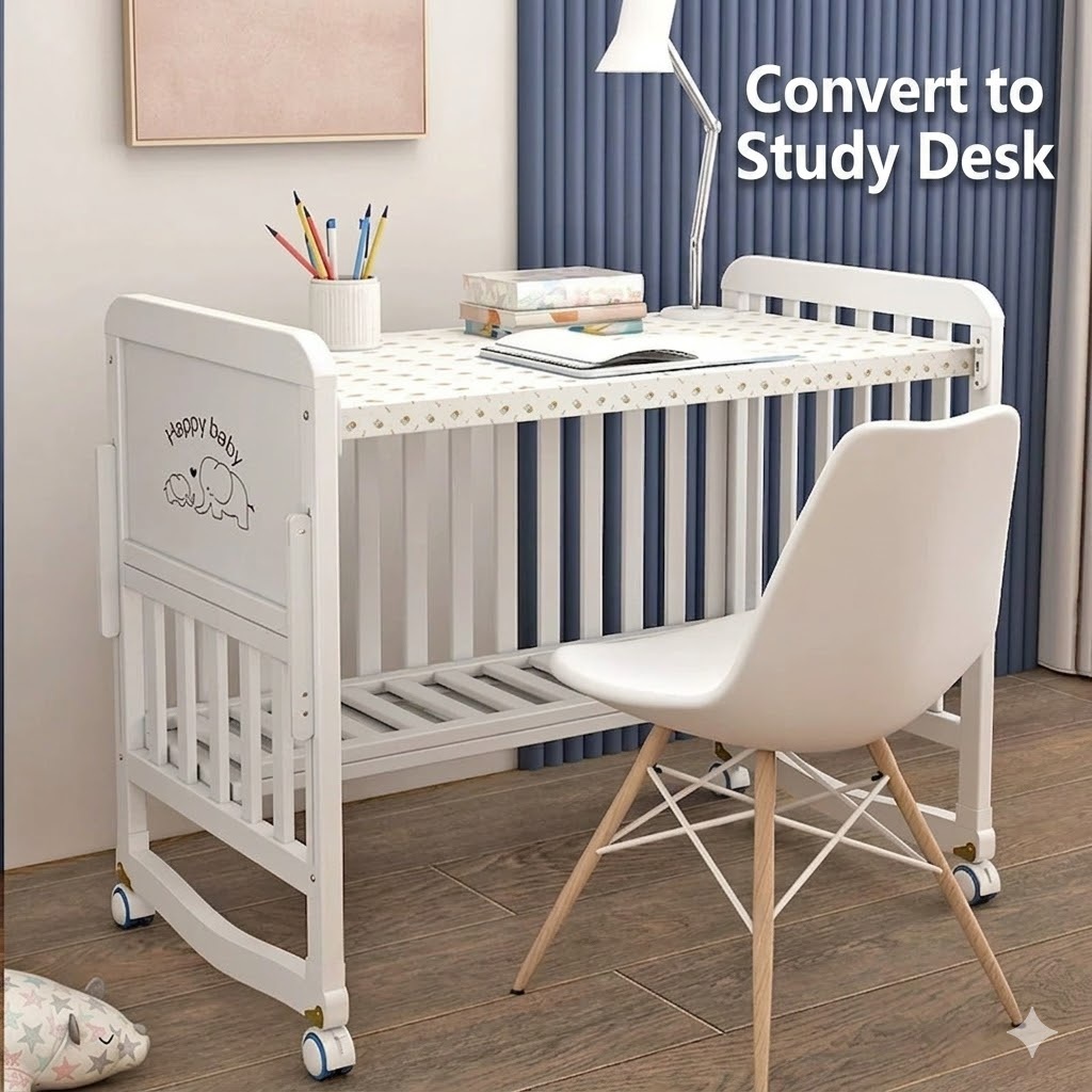 Premium Baby Crib Solid Wood C - Convertible Crib Set 评论和价格
