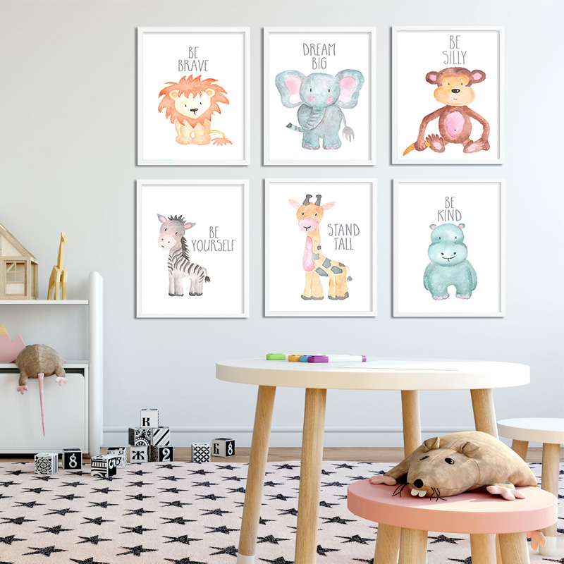 Baby Animal Lion Elephant Gira - Baby Nursery Giraffe 评论和价格
