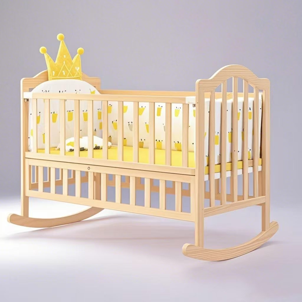 Pine Wood Baby Cribs Kid's  Ro - Convertible Crib Set 评论和价格