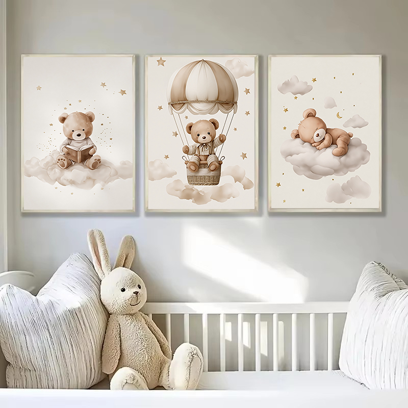 3pcs/set Bohemian Teddy Bear A - Baby Nursery Items 评论和价格