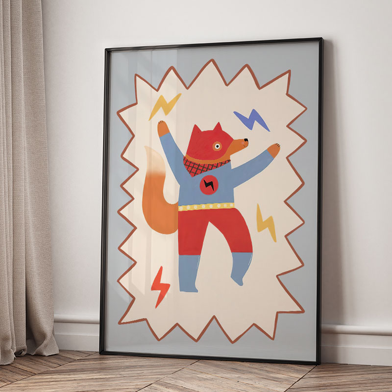 Funny Cartoon Super Cool Kid N - Baby Nursery Items 评论和价格